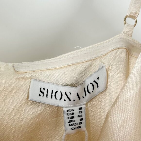 NWT Shona Joy La Lune Corded Ruched Maxi Dress in Cream - Picture 6 of 11